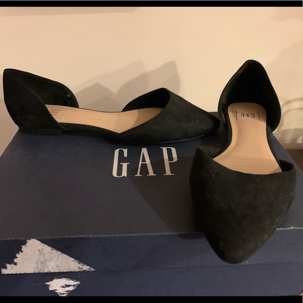Gap Black Suede Flats - image 1